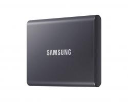 -Външен SSD Samsung T7 Titan Grey SSD 1000GB USB-C, Сив