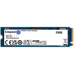 -Kingston 250GB NV2 M.2 2280 PCIe 4.0 NVMe SSD, up to 3000-1300MB-s, 80TBW
