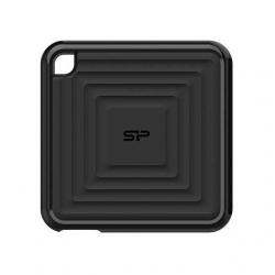 -Външен SSD Silicon Power PC60, 512GB, USB 3.2 Gen2 Type-C, Черен