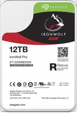 vendor-SEAGATE IronWolf Pro, 12TB, 256MB, 7200 rpm, SATA 6.0Gb-s, ST12000NE0008