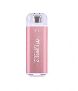-Transcend 2TB, USB External SSD, ESD300P, USB 10Gbps, Type C, Pink