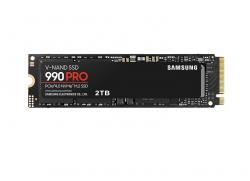 vendor-Samsung SSD 990 PRO 2TB PCIe 4.0 NVMe 2.0 M.2 V-NAND 3-bit MLC, 256-bit