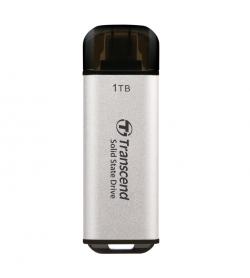 vendor-Transcend 1TB, USB External SSD, ESD300S, USB 10Gbps, Type C, Silver