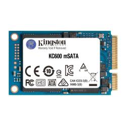 -Kingston KC600, 1 TB, mSATA, 550 MB/s, mSATA 6Gb/s, 3D NAND TLC