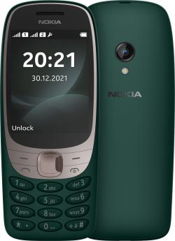 -NOKIA 6310, 2.8\'\' 240x320, 8 MB, 16 MB, 0.3 MP, FM радио, micro USB, 1450 mAh, Зелен