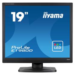 -IIYAMA E1980D-B1, 19\'\', TN panel, 1280x1024, 5:4, 250 cd/m2, 1000:1, 5ms, VGA, DVI