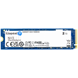 -Kingston NV3, 2TB, M.2 2280, PCI Express 4.0 x4, До 6000 MB/s, 3D NAND Flash