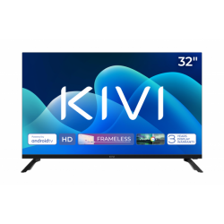 -KIVI 32H730QB 32”, 1366 x 768 HD, DLED Smart TV, DVB-T2/C, Wi-Fi, LAN, Bluetooth, 2x HDMI, 2x USB