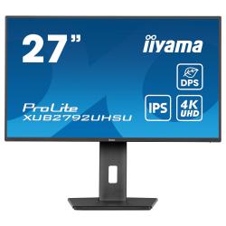 -IIYAMA XUB2792UHSU-B6, 27\'\', IPS panel, AG, UHD 3840x2160, 16:9, 350cd/m2, 1300:1, 80M:1, 4ms, HDMI, DisplayPort, 4x USB