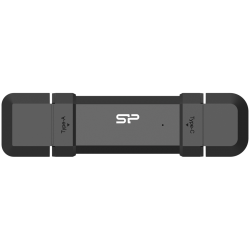 -Silicon Power 1TB DS72 Dual USB-C/USB 3.2 Gen 2, преносим външен SSD