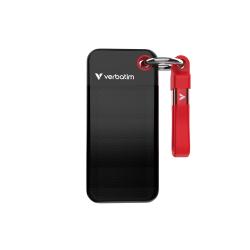 -Verbatim Pocket SSD USB 3.2 Gen 2 1TB Black-Red