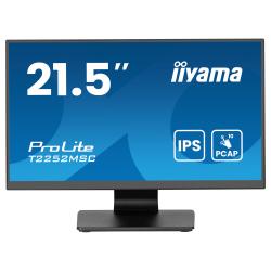 -IIYAMA T2252MSC-B2AG, 21.5\'\', IPS panel, AG, 16:9, FHD 1920x1080, 250cd/m2, 1000:1, 5ms, 7H, 10-pts PCAP touch, HDMI, DP, 2x USB