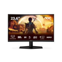 -AOC C24G42E, 23.6\'\' Gaming monitor, Curved VA panel, AG, 16:9, FHD 1920x1080, 250 cd/m2, 3000:1, 0.5ms, 180Hz, 2x HDMI