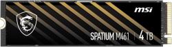 -MSI SPATIUM M461 PCIe 4.0 NVMe M.2 - 4 TB, M.2 2280, 3D NAND