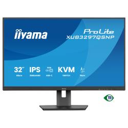 -IIYAMA XUB3297QSNP-B1, 32\'\', 3- side borderless, IPS panel, AG, 16:9, WQHD 2560x1440, 350cd/m2, 1000:1, 100HzHDMI, DP, USB-C