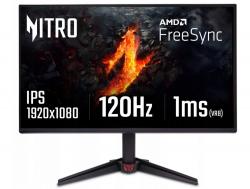 -Acer Nitro VG240YGbip, 23.8\'\' FHD (1920x1080) IPS, ZeroFrame, 120Hz, 1ms (VRB), AdaptiveSync, 250nits