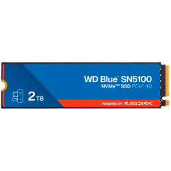 vendor-Western Digital Blue SN5100, M.2 2280, PCIe NVMe 4.0 x4, 3D NAND, 6700 MB/s, 7100 MB/s, TBW 900 TB, Син