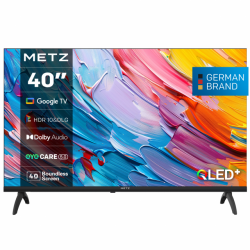 -METZ Телевизор 40 40MQF7000, FHD QLED SMART TV, Google TV, Frameless